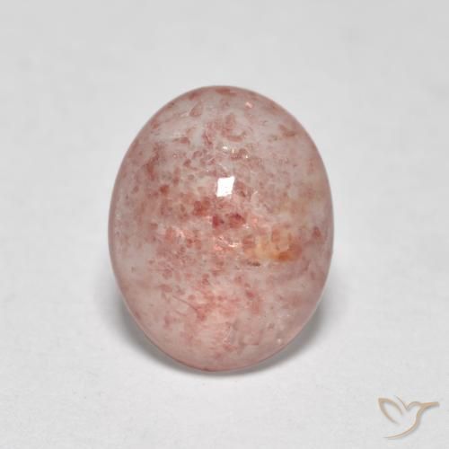1.03ct Natural Earthy Pink Strawberry Quartz, Oval, Translucent