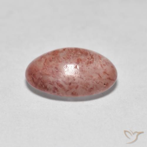 Strawberry Quartz Gemstone in 8 x 6 mm (calibrated) Size for Sale, Strawberry Quartz Stone in Light Pink Color