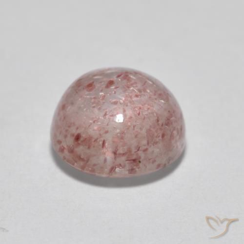 Strawberry Quartz Gemstone in 7 mm (calibrated) Size for Sale, Strawberry Quartz Stone in Light Pink Color