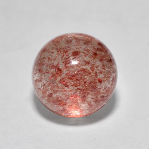 Оттенки розового Клубничный Кварц Камень - 2ct Круглый Кабошон (ID: 569466)