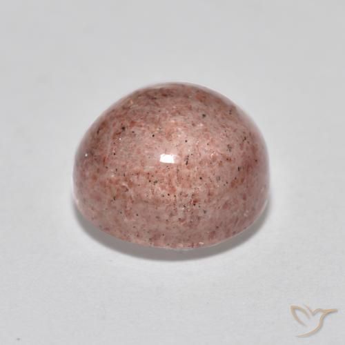 Strawberry Quartz Gemstone in 8 mm (calibrated) Size for Sale, Strawberry Quartz Stone in Light Pink Color