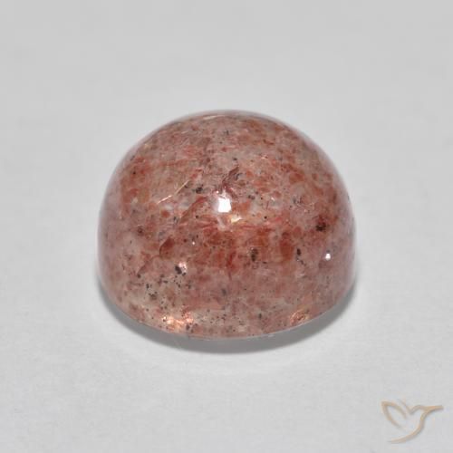 Strawberry Quartz Gemstone in 8 mm (calibrated) Size for Sale, Strawberry Quartz Stone in Rose Pink Color