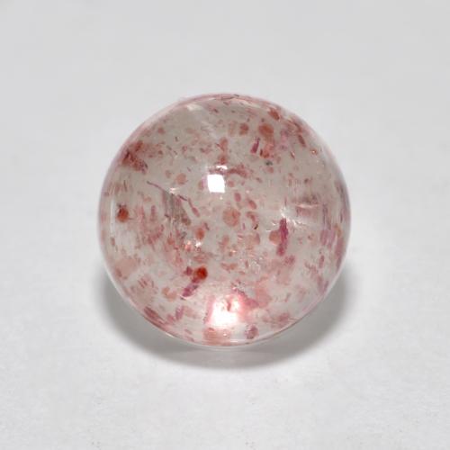 hellrosa Erdbeerquarz Edelstein - 1.7ct Rund Cabochon (ID: 569473)