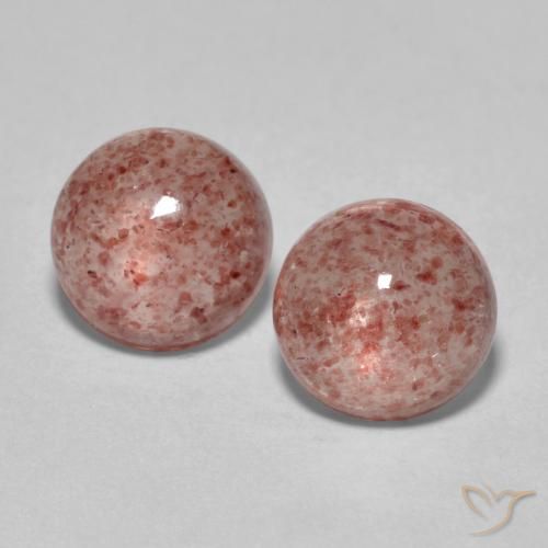 3.23ctw Natural Medium Pink Strawberry Quartz, Round, Translucent