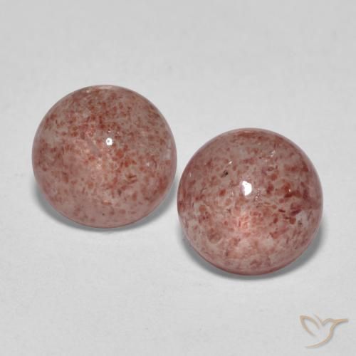 3.33ctw Natural Deep Rose Pink Strawberry Quartz, Round, Translucent
