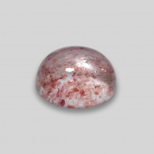 Strawberry Quartz Gemstone in 6.2 mm Size for Sale, Strawberry Quartz Stone in Light Pink Color
