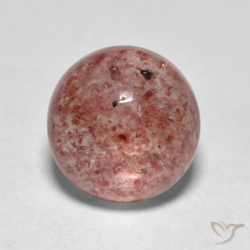 1.86ct Natural Rose Pink Strawberry Quartz, Round, Translucent