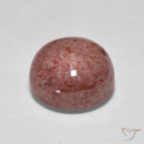 Strawberry Quartz Gemstone in 7 mm (calibrated) Size for Sale, Strawberry Quartz Stone in Rose Pink Color
