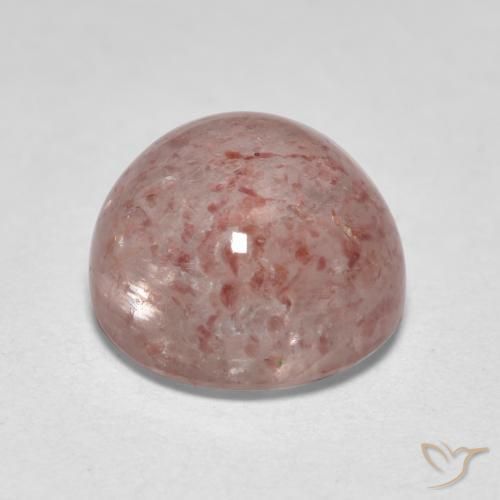 Strawberry Quartz Gemstone in 7 mm (calibrated) Size for Sale, Strawberry Quartz Stone in Earthy Pink Color