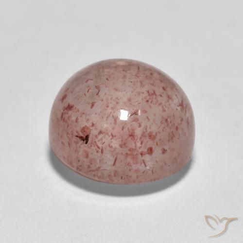 Strawberry Quartz Gemstone in 8 mm (calibrated) Size for Sale, Strawberry Quartz Stone in Medium Pink Color