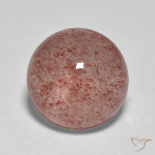 3.56ct Natural Light Rose Pink Strawberry Quartz, Round, Translucent