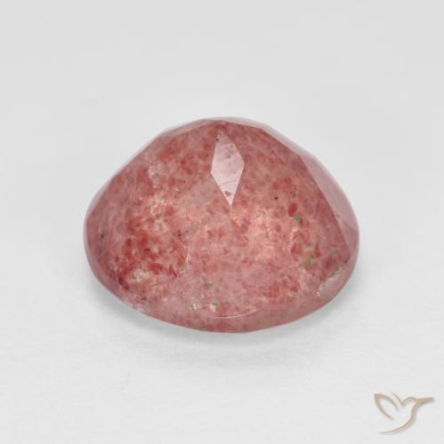 Strawberry Quartz Gemstone in 9 mm (calibrated) Size for Sale, Strawberry Quartz Stone in Medium Pink Color