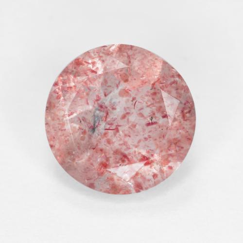 ライトピンク ストロベチークォーツ 宝石 - 2.1ct ラウンドファセット (ID: 570383)