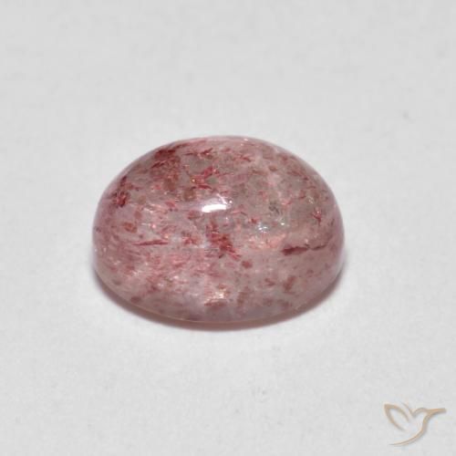 Strawberry Quartz Gemstone in 7 x 5 mm (calibrated) Size for Sale, Strawberry Quartz Stone in Light Pink Color