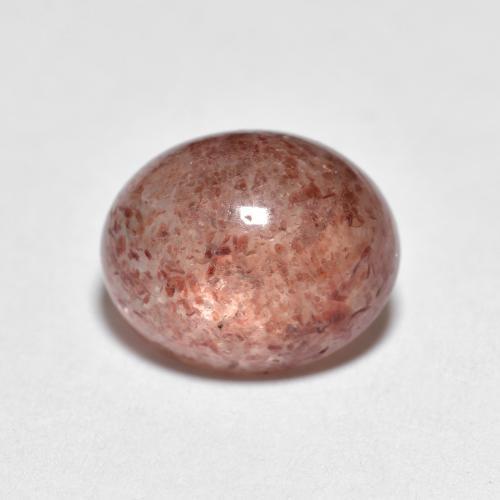 2.80 ct Pink Strawberry Quartz Stone, Natural Strawberry Quartz in Oval Cabochon Shape for Sale