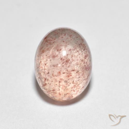 2.66ct Natural Light Pink Strawberry Quartz, Oval, Transparent