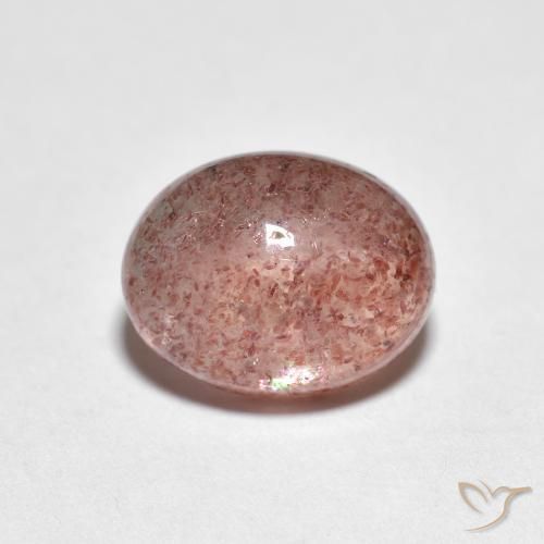 2.47ct Natural Light Pink Strawberry Quartz, Oval, Transparent