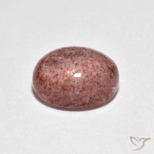Strawberry Quartz Gemstone in 9 x 7 mm (calibrated) Size for Sale, Strawberry Quartz Stone in Light Pink Color