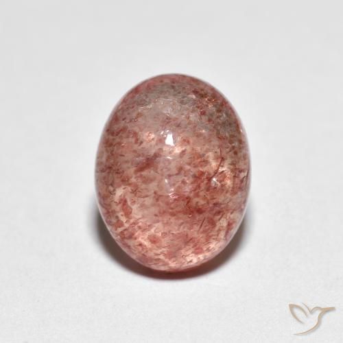 2.23ct Natural Reddish Pink Strawberry Quartz, Oval, Transparent