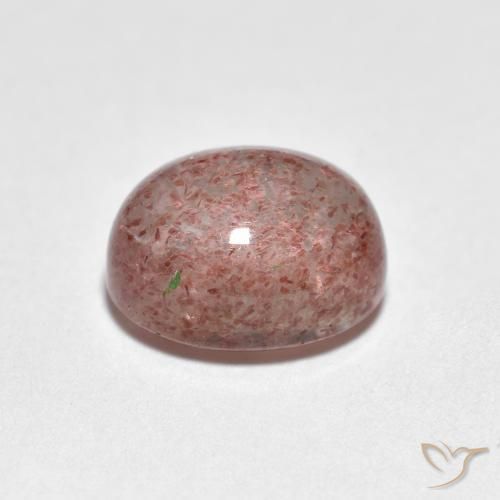 Strawberry Quartz Gemstone in 9 x 7 mm (calibrated) Size for Sale, Strawberry Quartz Stone in Light Pink Color