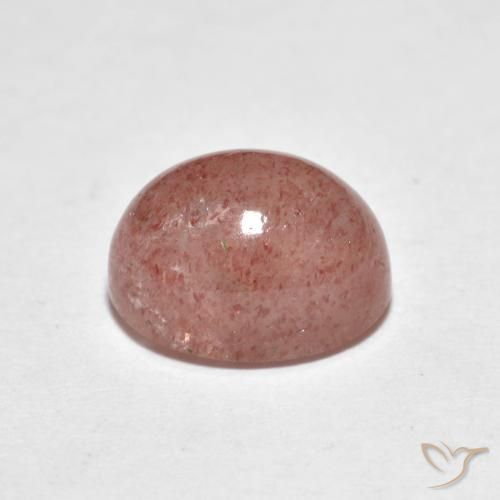 Strawberry Quartz Gemstone in 9 x 7 mm (calibrated) Size for Sale, Strawberry Quartz Stone in Ladybug Red Color