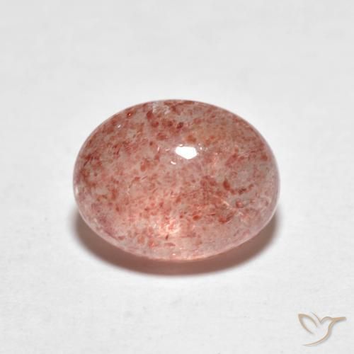 2.49ct Natural Indian Red Strawberry Quartz, Oval, Transparent