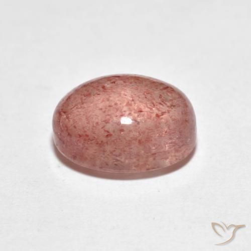 Strawberry Quartz Gemstone in 9 x 7 mm (calibrated) Size for Sale, Strawberry Quartz Stone in Indian Red Color