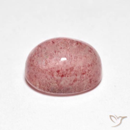 Strawberry Quartz Gemstone in 9 x 7 mm (calibrated) Size for Sale, Strawberry Quartz Stone in Light Rose Pink Color