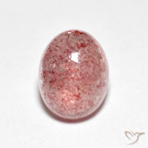 2.39 ct Oval Strawberry Quartz, 9.1 x 7.1 mm From Russia, Photo A