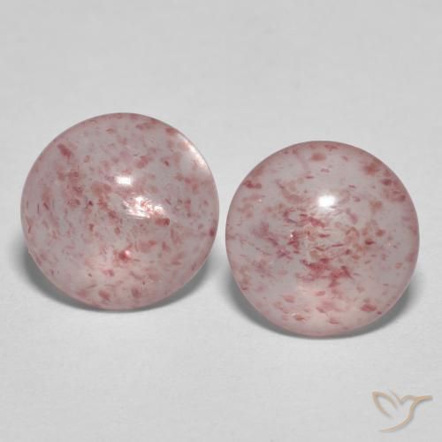 1.48ctw Natural Light Hot Pink Strawberry Quartz, Round, Transparent