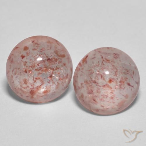 2.06 ct Round Strawberry Quartz, 6.8 mm From Russia, Photo A