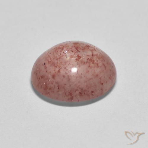 Strawberry Quartz Gemstone in 9 mm (calibrated) Size for Sale, Strawberry Quartz Stone in Medium Pink Color
