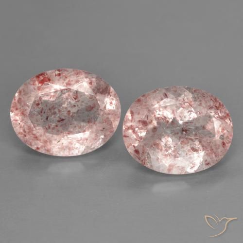 4.61 ct Oval Cut Strawberry Quartz, 10.1 x 8 mm From Russia, Photo A