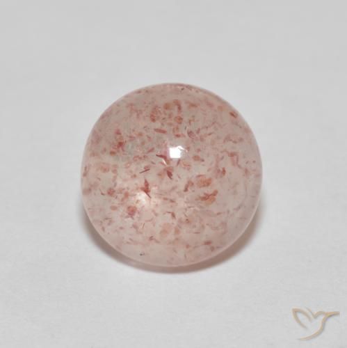 2.49 ct Round Strawberry Quartz, 8.7 mm From Russia, Photo A