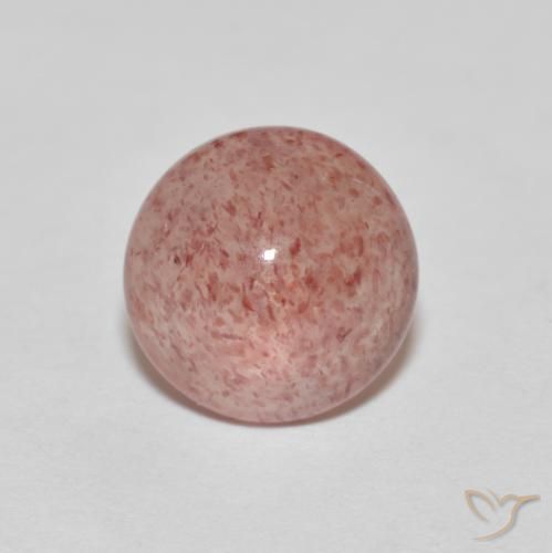2.47 ct Round Strawberry Quartz, 8.8 mm From Russia, Photo A