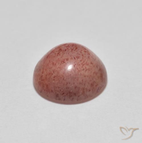Strawberry Quartz Gemstone in 9 mm (calibrated) Size for Sale, Strawberry Quartz Stone in Medium Red Color