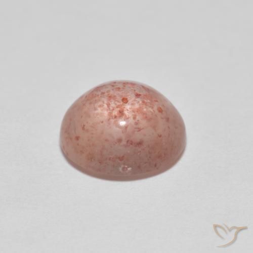 Strawberry Quartz Gemstone in 8.5 mm (calibrated) Size for Sale, Strawberry Quartz Stone in Pale Reddish Orange Color