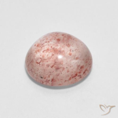 Strawberry Quartz Gemstone in 8.5 mm (calibrated) Size for Sale, Strawberry Quartz Stone in Peach Orange Color
