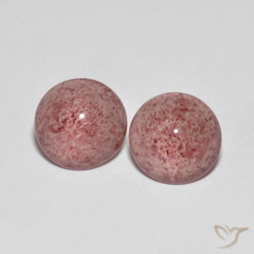 4.2 ct Round Strawberry Quartz, 8.6 mm From Russia, Photo A
