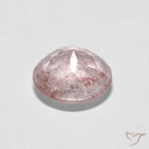 Strawberry Quartz Gemstone in 7 mm (calibrated) Size for Sale, Strawberry Quartz Stone in Light Pink Color