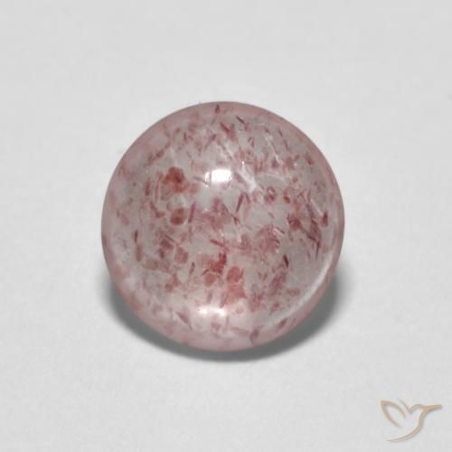 Quarzo fragola rotondo da 0,9 ct, 6,9 mm dalla Russia, Photo A