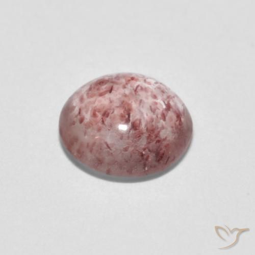 Strawberry Quartz Gemstone in 7 mm (calibrated) Size for Sale, Strawberry Quartz Stone in Light Pink Color