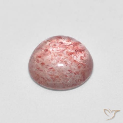 Strawberry Quartz Gemstone in 7 mm (calibrated) Size for Sale, Strawberry Quartz Stone in Light Pink Color