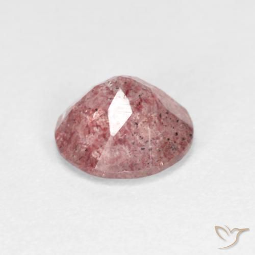 Strawberry Quartz Gemstone in 7 mm (calibrated) Size for Sale, Strawberry Quartz Stone in Light Bubblegum Pink Color