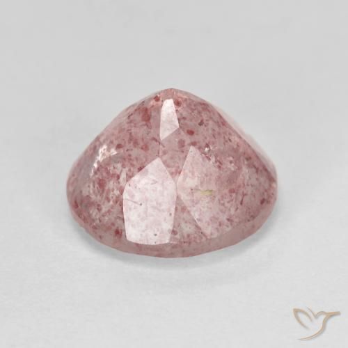 Strawberry Quartz Gemstone in 9 mm (calibrated) Size for Sale, Strawberry Quartz Stone in Light Pink Color