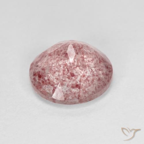 Strawberry Quartz Gemstone in 9 mm (calibrated) Size for Sale, Strawberry Quartz Stone in Bubblegum Pink Color