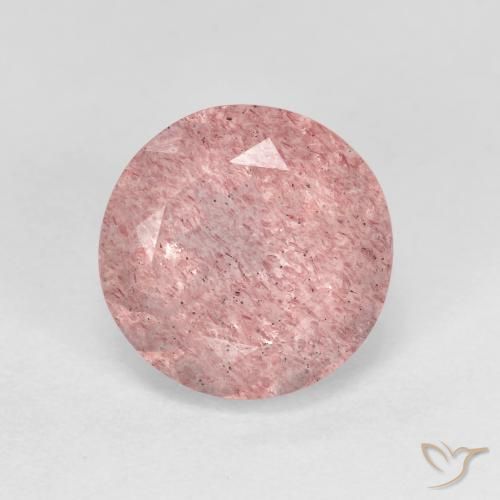 2.63ct Natural Light Pink Strawberry Quartz, Round, Transparent