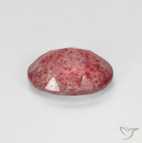 Strawberry Quartz Gemstone in 9 x 7 mm (calibrated) Size for Sale, Strawberry Quartz Stone in Bright Red Color