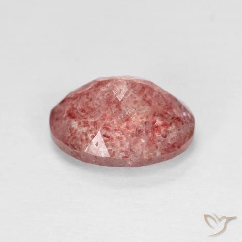 Strawberry Quartz Gemstone in 9 x 7 mm (calibrated) Size for Sale, Strawberry Quartz Stone in Bright Red Color