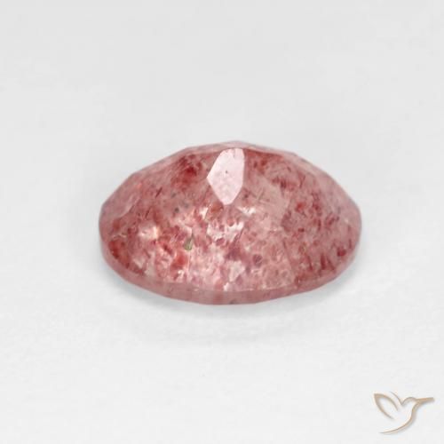 Strawberry Quartz Gemstone in 9 x 7 mm (calibrated) Size for Sale, Strawberry Quartz Stone in Bright Red Color